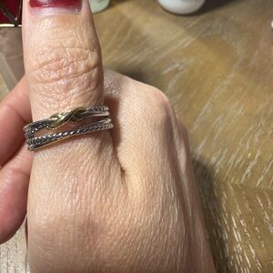 Nonbranded Women's Crossover Ring Size 8